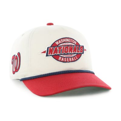 '47 Men's MLB Natural/Red Washington Nationals Frame Out Hitch Adjustable Hat