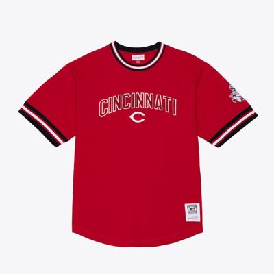 Mitchell & Ness Men's MLB Cincinnati Reds Wild Pitch Ringer T-Shirt, Red, XL