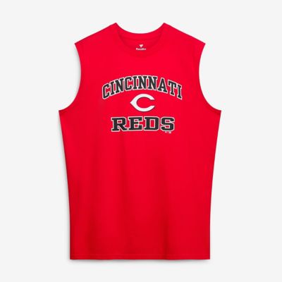 Men's MLB Fanatics Cincinnati Reds Big & Tall Heart & Soul Muscle Tank Top, Red, 3XL Tall