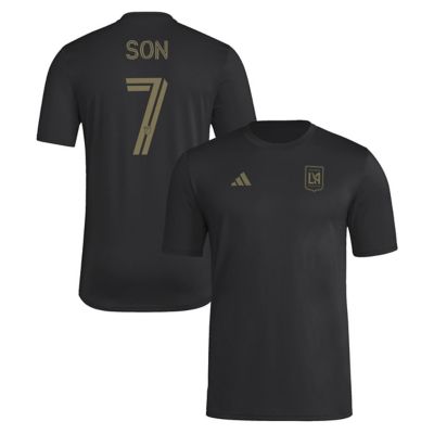 adidas Men's MLS Son Heung-Min LAFC Pre-Game T-Shirt, Black, XL