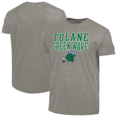 Champion Men's Tulane Green Wave NCAA Tulane Wave Ultimate Triblend T-Shirt
