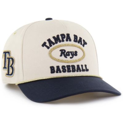 Stoney Clover Lane x '47 Men's MLB x Lane Natural/Navy Tampa Bay Rays Glitter Rope Hitch Adjustable Hat