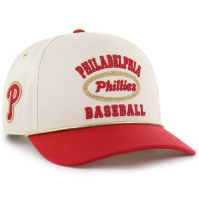 Stoney Clover Lane x '47 Men's MLB x Lane Natural/Red Philadelphia Phillies Glitter Rope Hitch Adjustable Hat