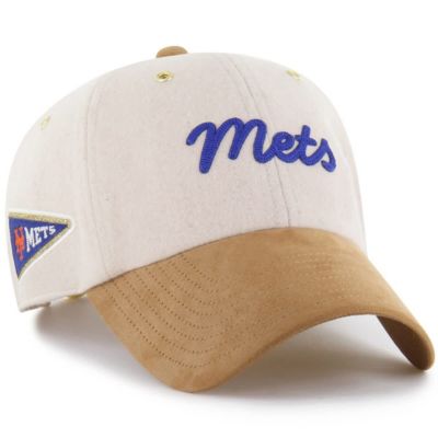 Stoney Clover Lane x '47 Men's MLB x Lane Natural/Tan New York Mets Script Charm Clean Up Adjustable Hat