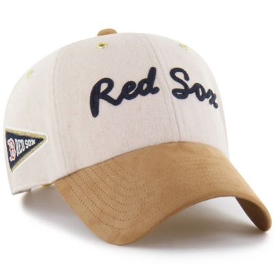 Stoney Clover Lane x '47 Men's Boston Red Sox MLB x Lane Natural/Tan Boston Sox Script Charm Clean Up Adjustable Hat