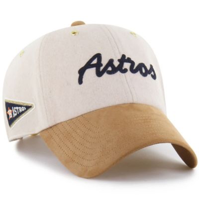 Stoney Clover Lane x '47 Men's MLB x Lane Natural/Tan Houston Astros Script Charm Clean Up Adjustable Hat