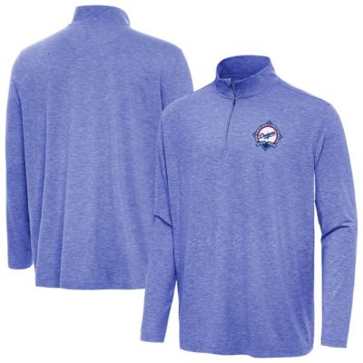 Antigua Men's MLB Los Angeles Dodgers Back-to-Back World Series s Hunk Quarter-Zip Pullover