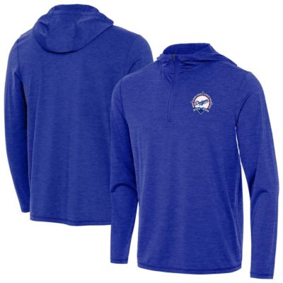 Antigua Men's MLB Los Angeles Dodgers Back-to-Back World Series s Tidy Quarter-Zip Hoodie