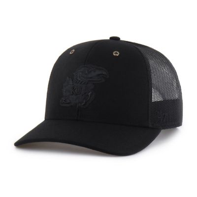 Carhartt x '47 Men's NCAA Carhartt x Kansas Jayhawks Trucker Adjustable Hat, Black