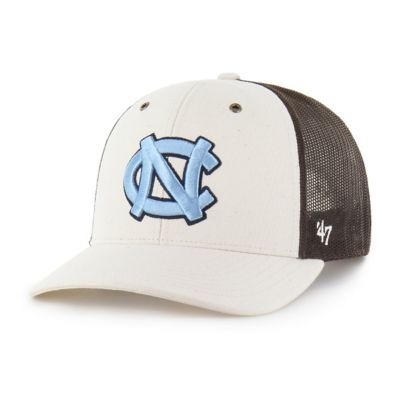 Carhartt x '47 Men's NCAA Carhartt x Natural/Brown North Carolina Tar Heels Undyed Trucker Adjustable Hat