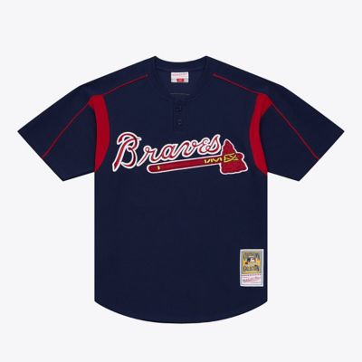 Mitchell & Ness Men's MLB Andruw Jones Atlanta Braves Authentic Batting Practice Jersey