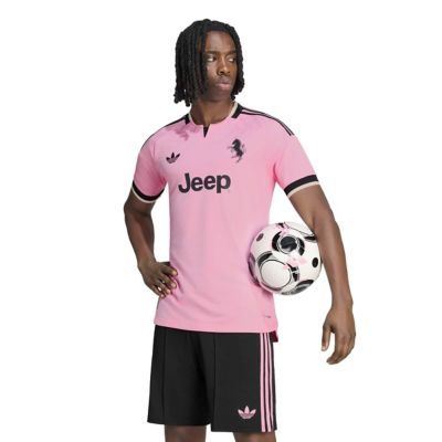 adidas Men's Serie A Juventus 2026/27 Away On-Field Authentic Jersey, Pink, Small