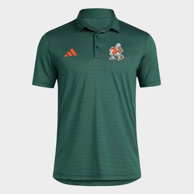 adidas Men's Miami (FL) Hurricanes NCAA Miami Hurricanes Ultimate 365 Stripe Polo