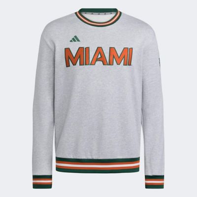 adidas Men's Miami (FL) Hurricanes NCAA Miami Hurricanes Dugout Collection Sweatshirt