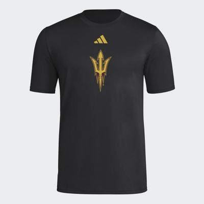 adidas Men's NCAA Arizona State Sun Devils 2026 Locker Logo Pre-Game T-Shirt, Black, 2XL