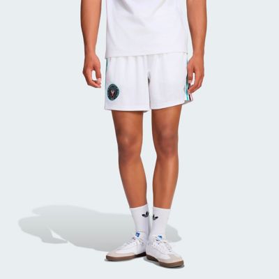 adidas Originals Men's MLS Originals Inter Miami CF Icon Shorts, White, Medium