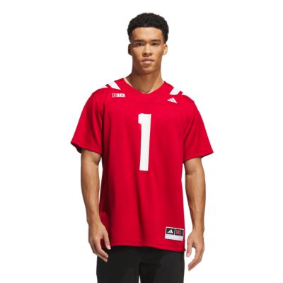 adidas Men's NCAA #1 Nebraska Huskers Home Premier Jersey