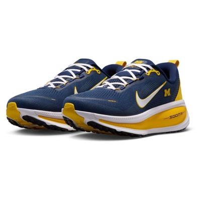 Men's NCAA Nike Michigan Wolverines Vomero 18 Running Shoes, Navy Blue, 9.5M