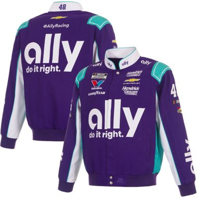 JH Design Men's NASCAR Alex Bowman 2026 Ally Full-Snap Twill Racing Jacket