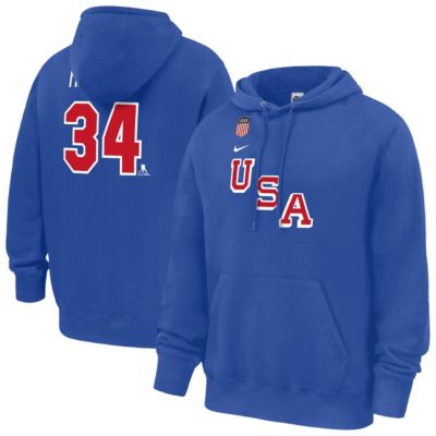 Men's World Hockey Nike Auston Matthews US Hockey 2026 Name & Number Hoodie