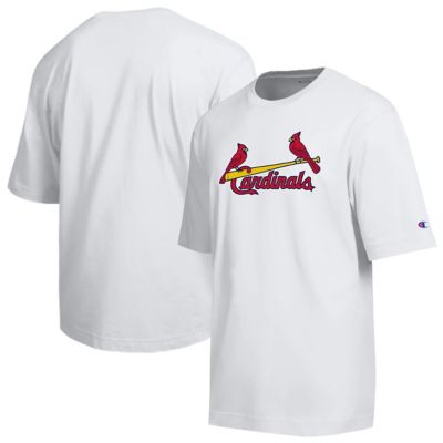 Champion Men's MLB St. Louis Cardinals All Star Arched Chenille Wordmark T-Shirt, White, 2XL
