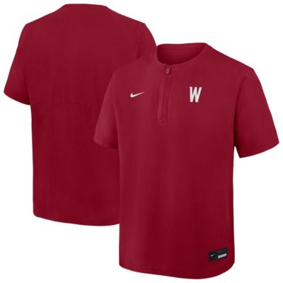 Men's NCAA Nike Washington State Cougars Dri-FIT Quarter-Zip Windshirt