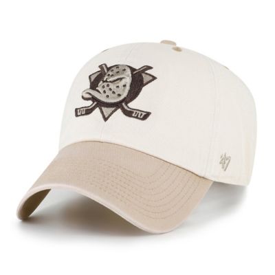 '47 Men's NHL Natural/Tan Anaheim Ducks Neutral Terrain Clean Up Adjustable Hat