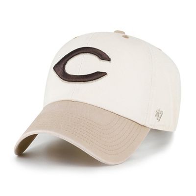 '47 Men's MLB Natural/Tan Cincinnati Reds Neutral Terrain Clean Up Adjustable Hat