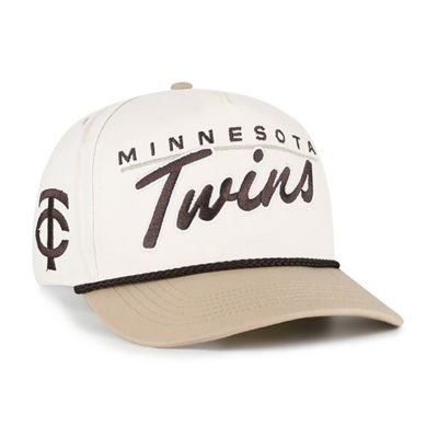 '47 Men's MLB Natural/Tan Minnesota Twins Neutral Terrain Hitch Rope Adjustable Hat