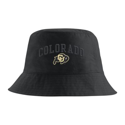 Men's NCAA Nike Colorado Buffaloes Apex Striped Bucket Hat, Black, Small
