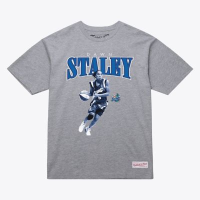 Mitchell & Ness WNBA Unisex Dawn Staley Charlotte Sting Player Boyfriend T-Shirt - Court Origins