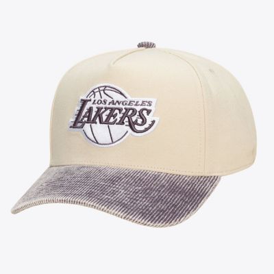 Mitchell & Ness NBA Unisex Cream/Purple Los Angeles Lakers Faded Pro Snapback Hat
