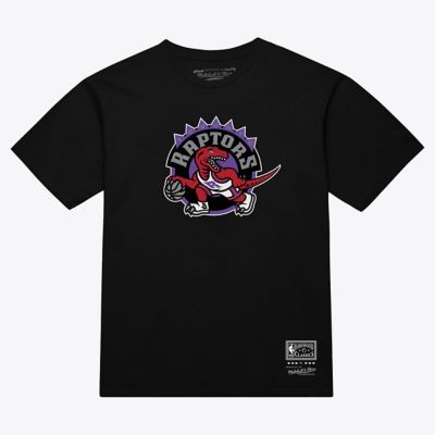 Mitchell & Ness NBA Unisex Toronto Raptors Hardwood Classics Arch T-Shirt, Black, XL