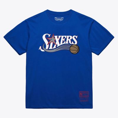 Mitchell & Ness NBA Unisex Philadelphia 76ers Hardwood Classics Arch T-Shirt, XL
