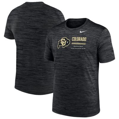 Men's NCAA Nike Colorado Buffaloes Velocity Dri-FIT T-Shirt, Black, Large