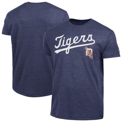 Champion Men's MLB Detroit Tigers Cooperstown Wordmark Lockup Tri-Blend T-Shirt