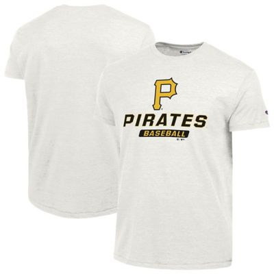 Champion Men's MLB Pittsburgh Pirates Ultimate Tri-blend T-Shirt, White, 2XL
