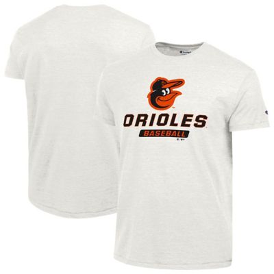 Champion Men's MLB Baltimore Orioles Ultimate Tri-blend T-Shirt, White, 2XL