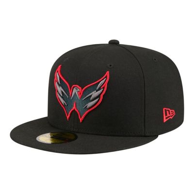 New Era Men's NHL Washington Capitals Color Pop 59FIFTY Fitted Hat, Black, 8