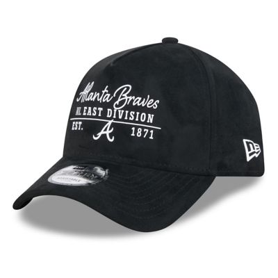 New Era MLB Unisex Atlanta Braves Script Text 9FORTY A-Frame Adjustable Hat