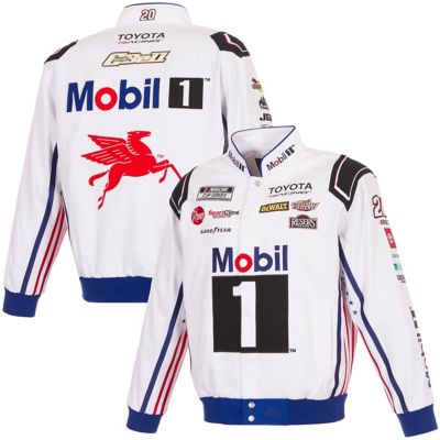 JH Design Men's NASCAR Christopher Bell 2026 Mobil 1 Full-Snap Twill Racing Jacket