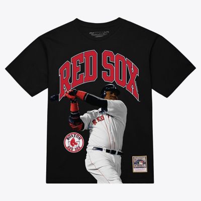 Mitchell & Ness Men's Boston Red Sox MLB David Ortiz Boston Sox Photo Arch Player Graphic T-Shirt, Black, Small