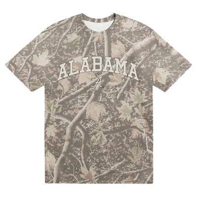 Uscape Apparel Men's Alabama Crimson Tide NCAA Alabama Tide Back Bay Heavyweight T-Shirt, 2XL