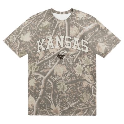 Uscape Apparel Men's NCAA Kansas Jayhawks Back Bay Heavyweight T-Shirt, 2XL