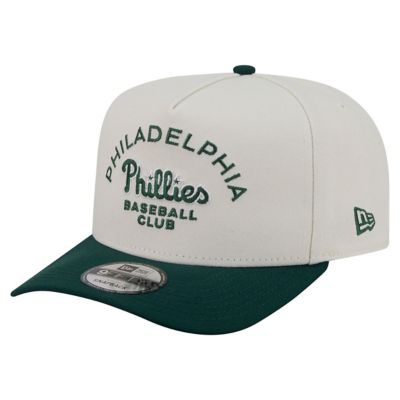 New Era Men's MLB Cream/Dark Philadelphia Phillies Chrome A-Frame 9FIFTY Snapback Hat