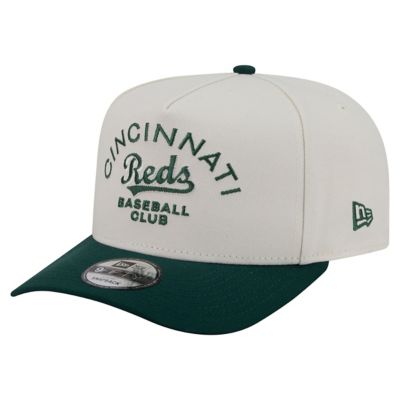 New Era Men's MLB Cream/Dark Cincinnati Reds Chrome A-Frame 9FIFTY Snapback Hat