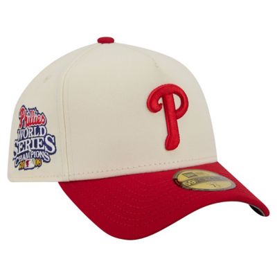 New Era Men's MLB Philadelphia Phillies Chrome A-Frame 59FORTY Fitted Hat, 7 5/8