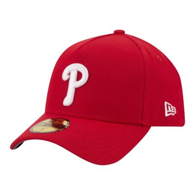 New Era Men's MLB Philadelphia Phillies A-Frame 59FORTY Fitted Hat, Red, 7 3/8