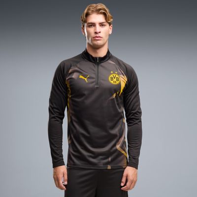 Puma Men's Bundesliga Borussia Dortmund Quarter-Zip dryCELL Pre-Match Top