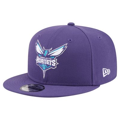 New Era Men's NBA Charlotte Hornets Team 9FIFTY Snapback Hat, Purple